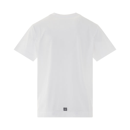 College Logo T-Shirt in White