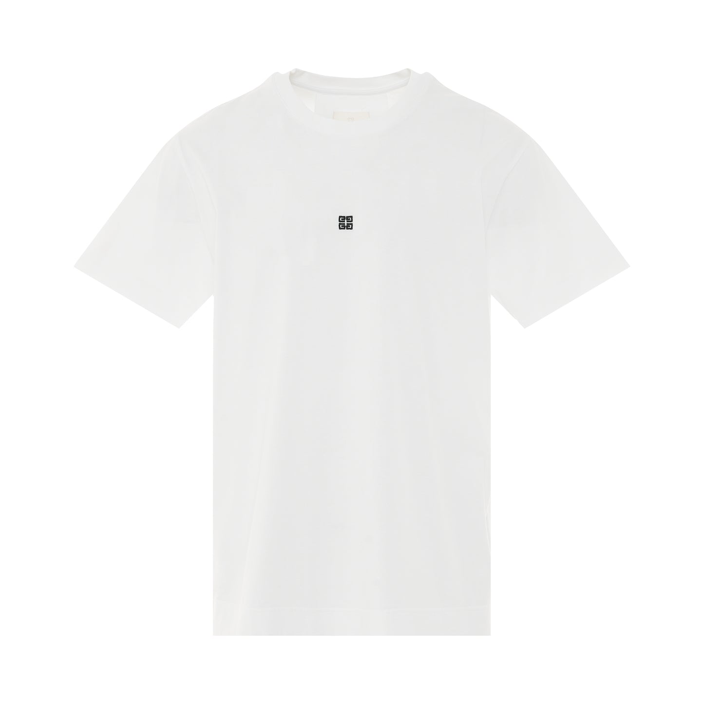 4G Logo Embroidered T-Shirt in White