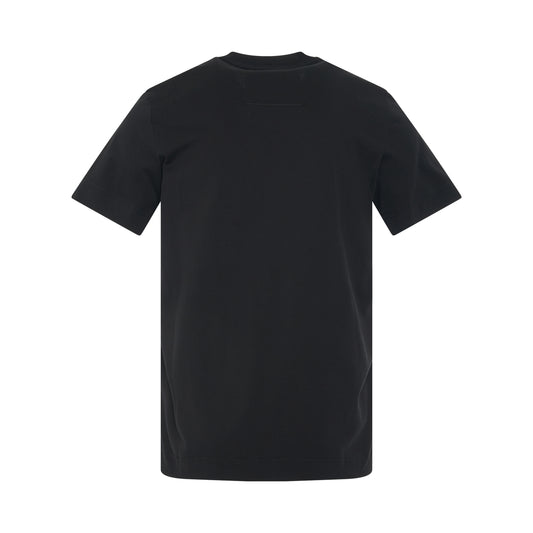 Print Logo Slim Fit Jersey T-Shirt in Black