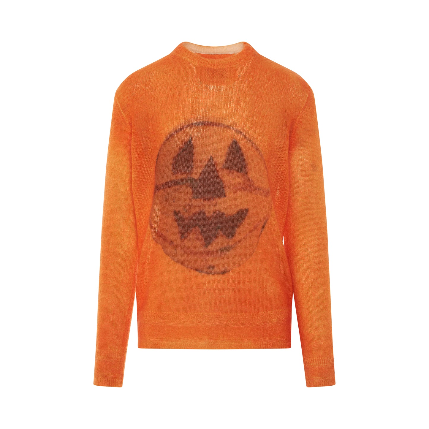 Mixmat Crewneck Print Sweater in Pumpkin