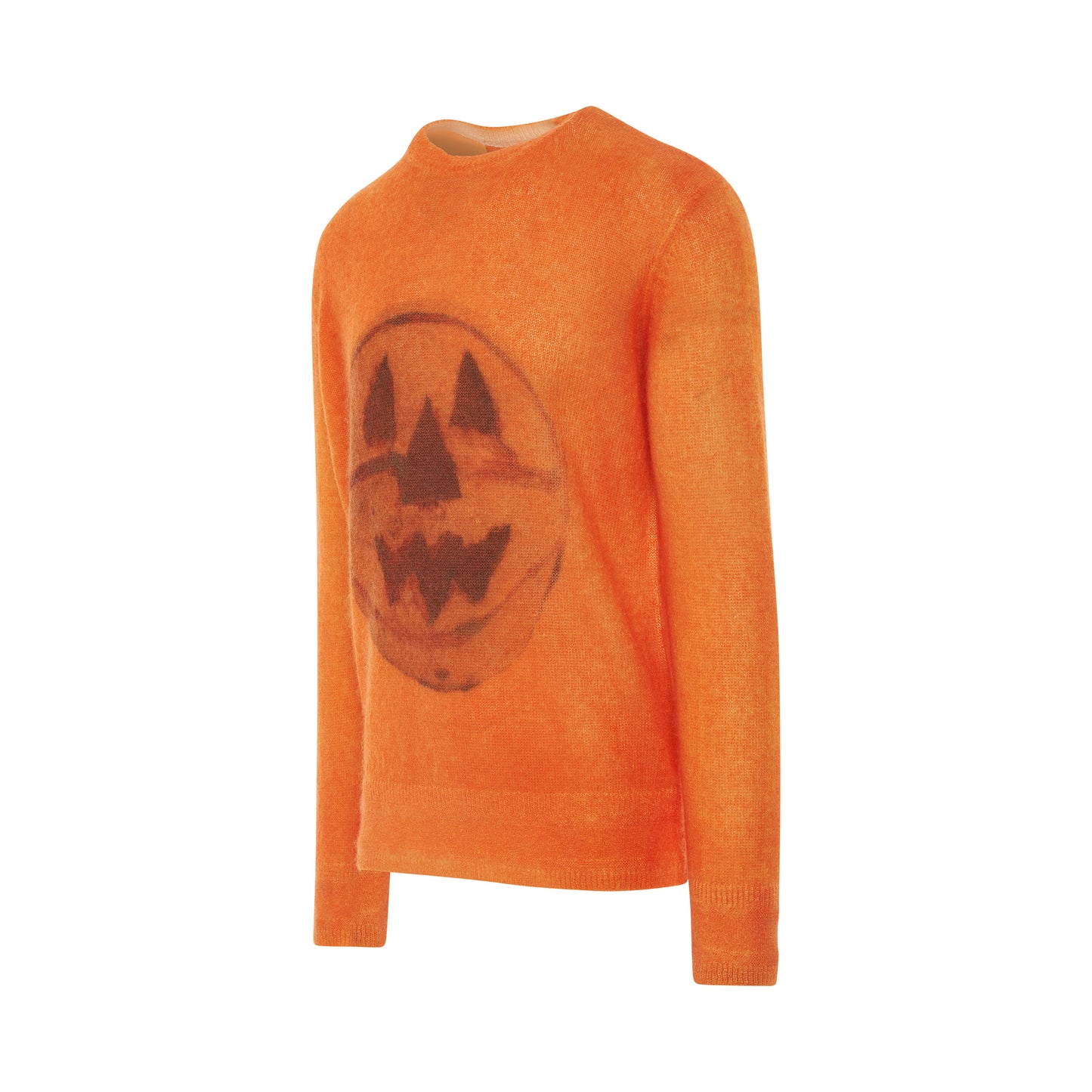 Mixmat Crewneck Print Sweater in Pumpkin