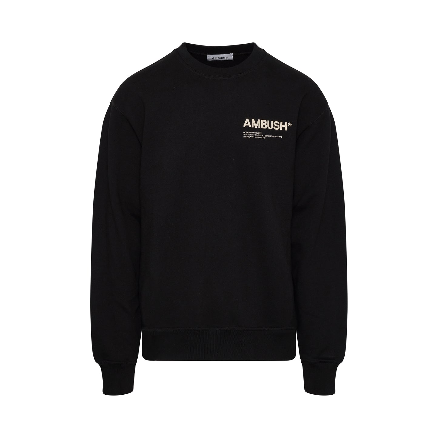 Fleece Workshop Sweatshirt in Black