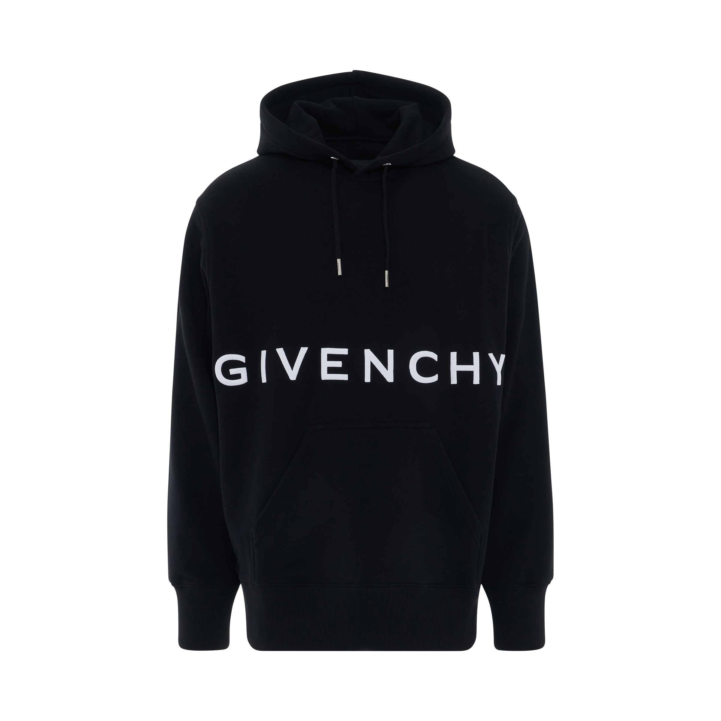 givenchy embroidered logo classic fit hoodie in black sold out sold out ...