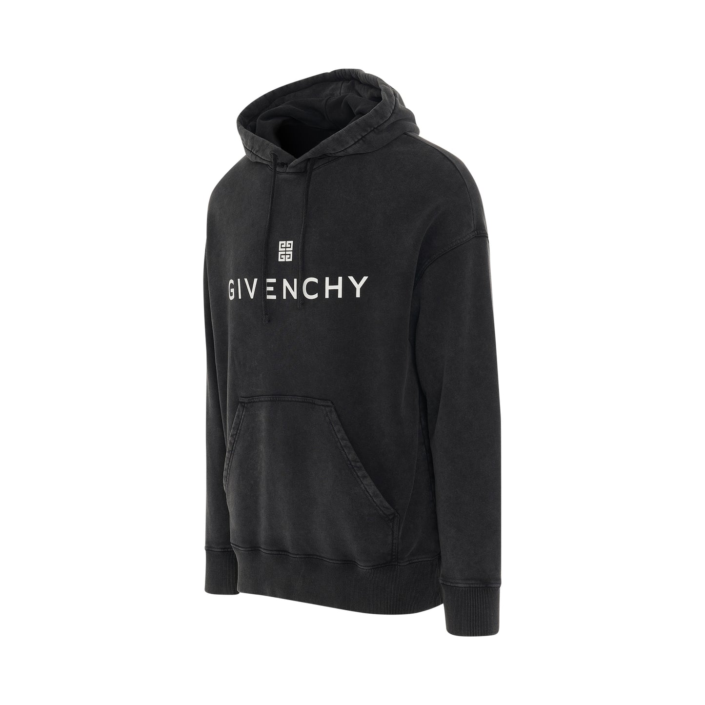 Logo Archetype Dyed Hoodie in Grey