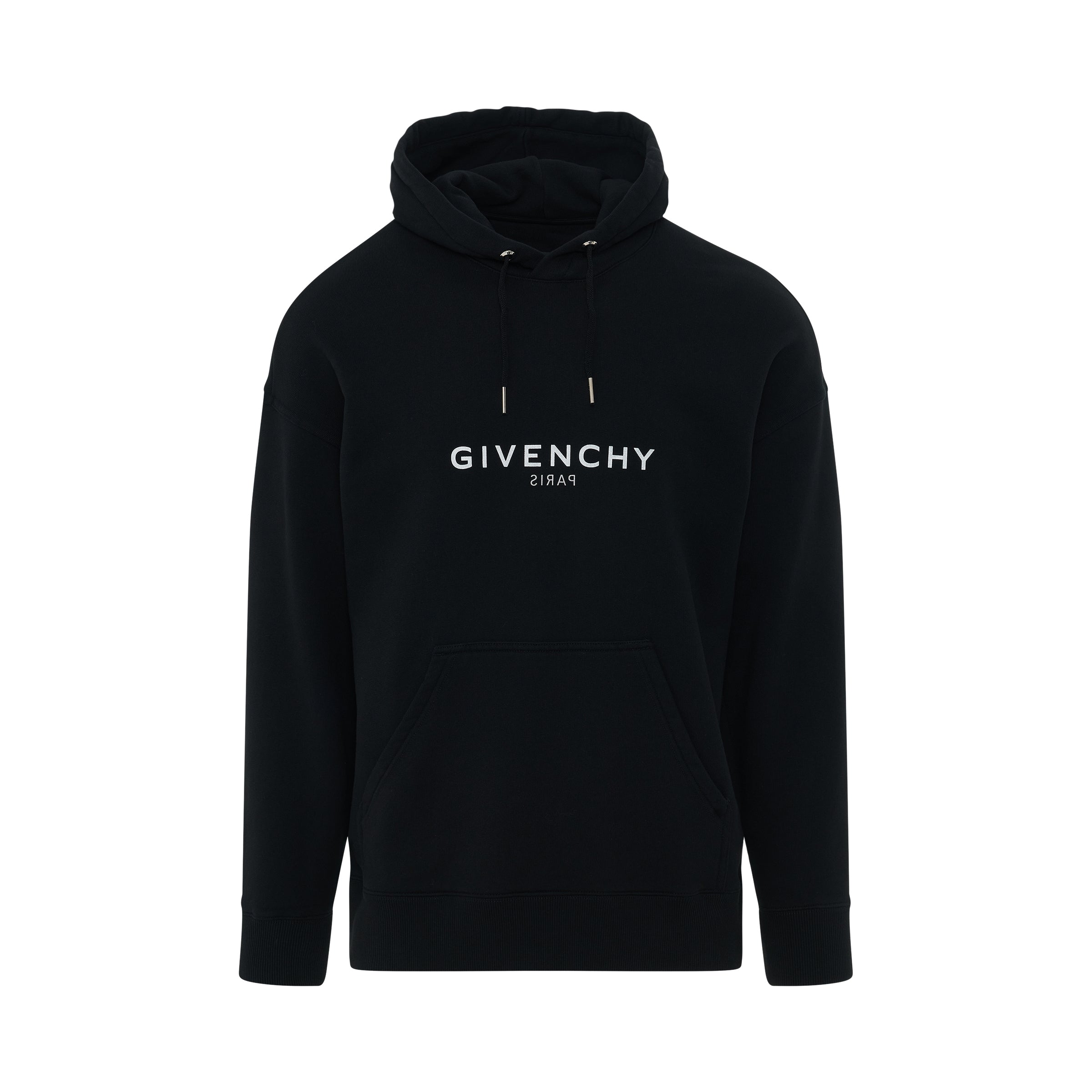 givenchy reverse logo slim fit hoodie in black regular price $ 900 . 00 ...