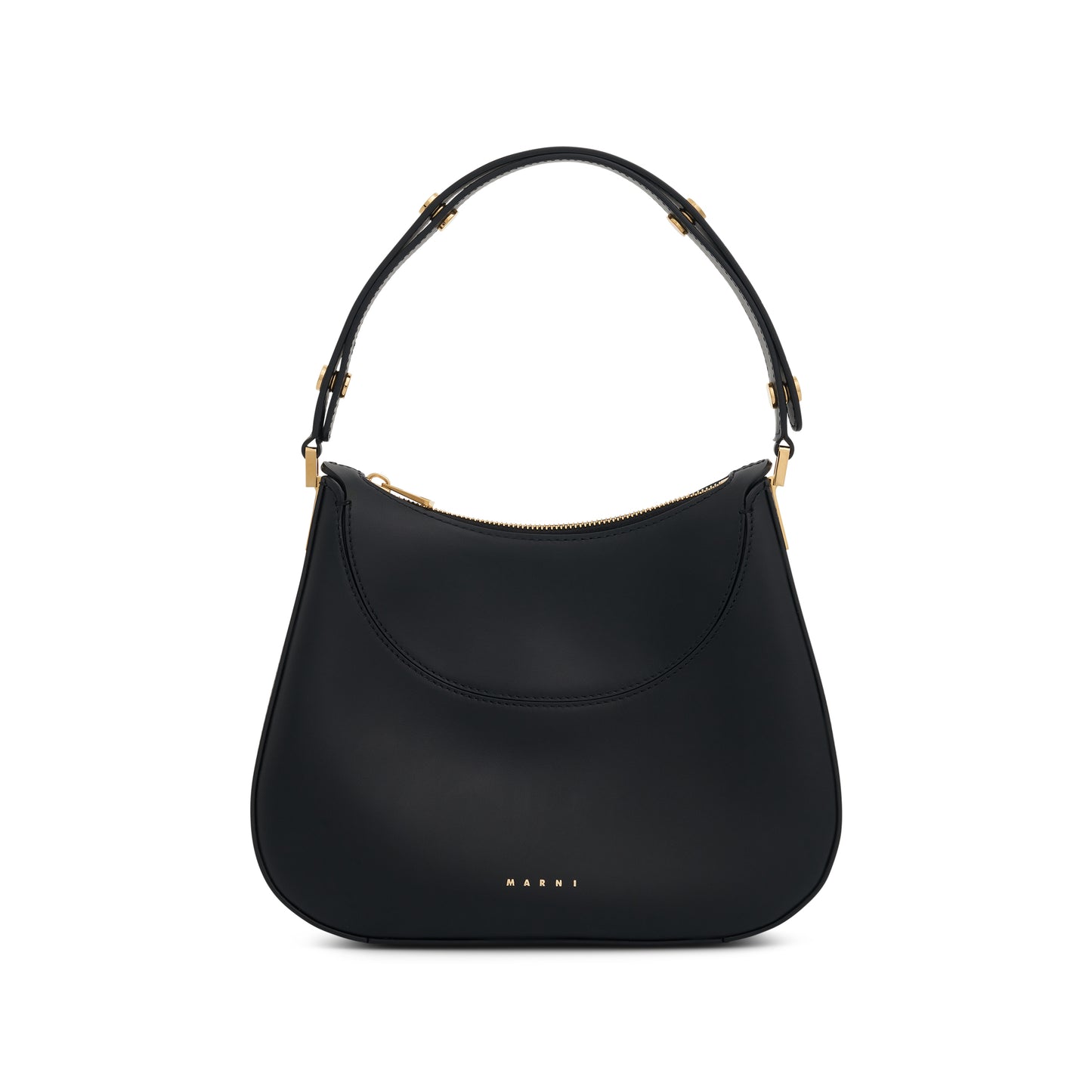 Milano Small Leather Bag in Black