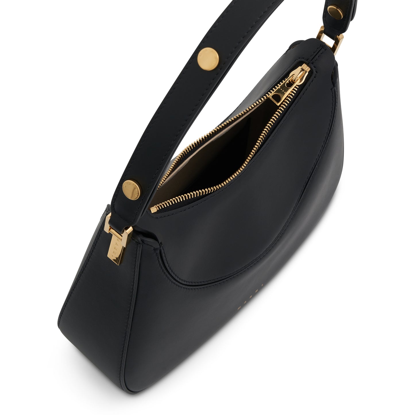 Milano Small Leather Bag in Black