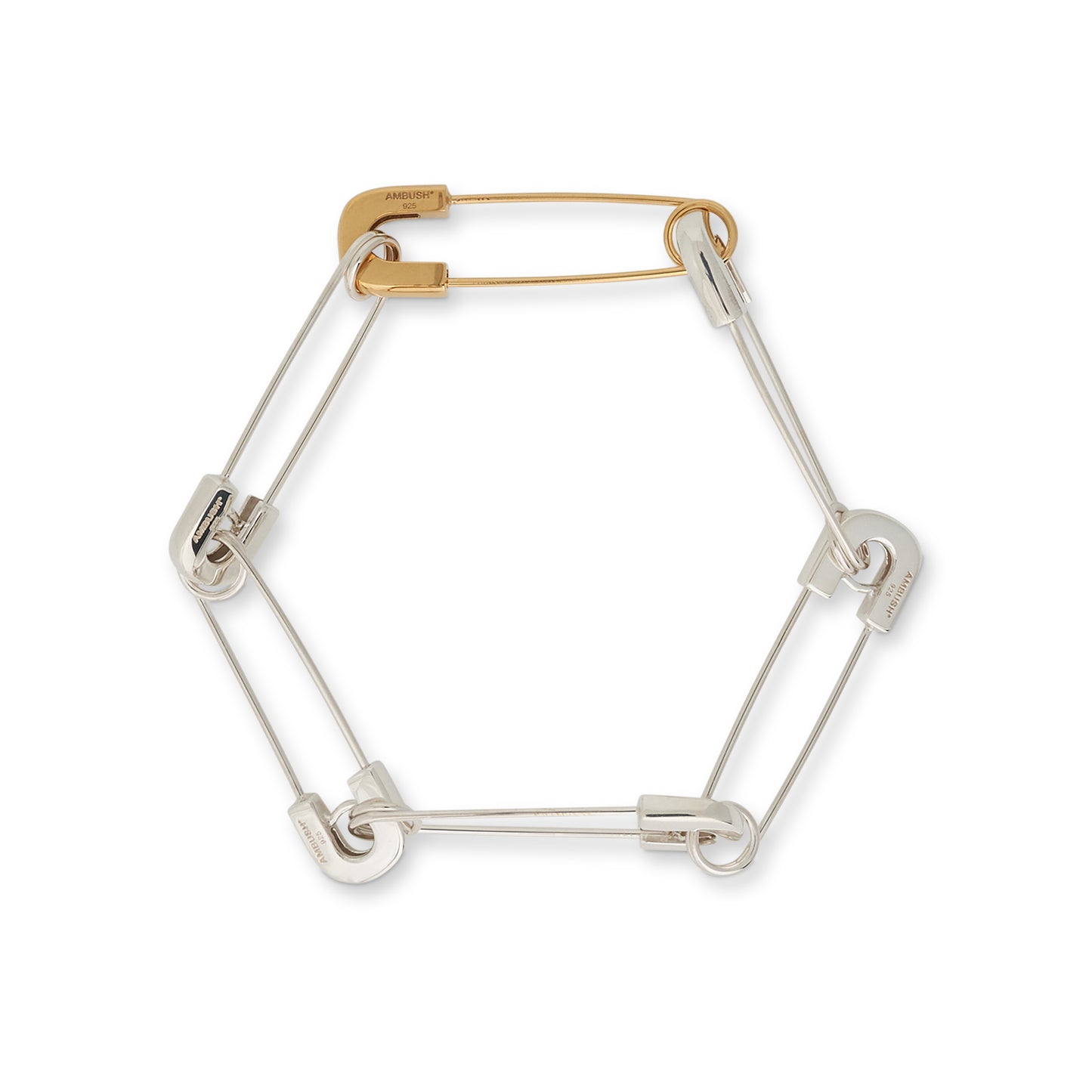 Ambush Safety Pin Link Bracelet - Gold