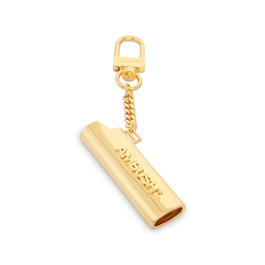 Logo Lighter Case Key Chain in Gold