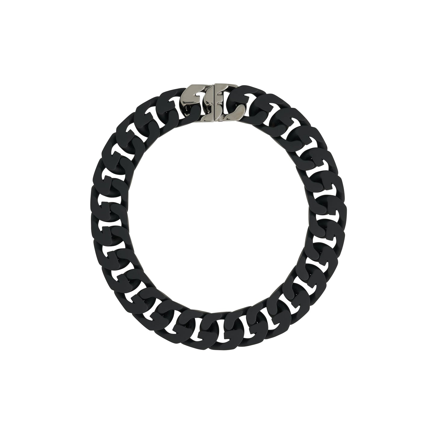 G Chain Medium Black Necklace