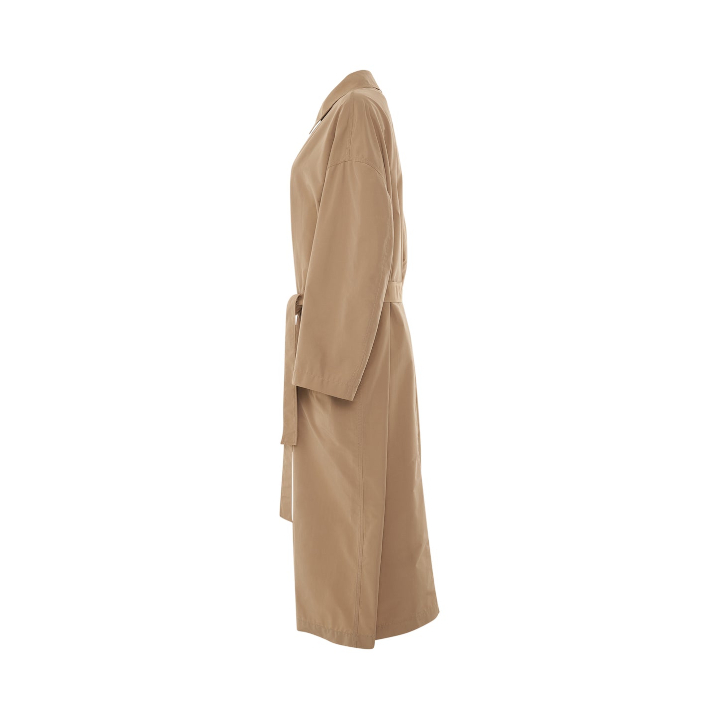 Light Taffeta Trench Coat in Tan