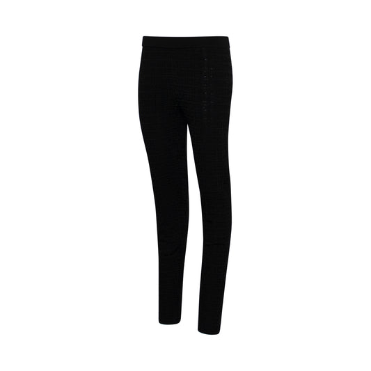 4G Lace Monogram Stretch Legging in Black