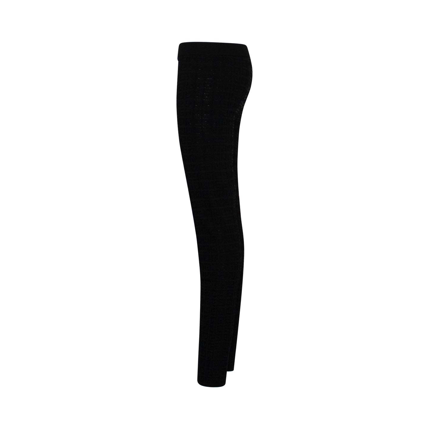 4G Lace Monogram Stretch Legging in Black
