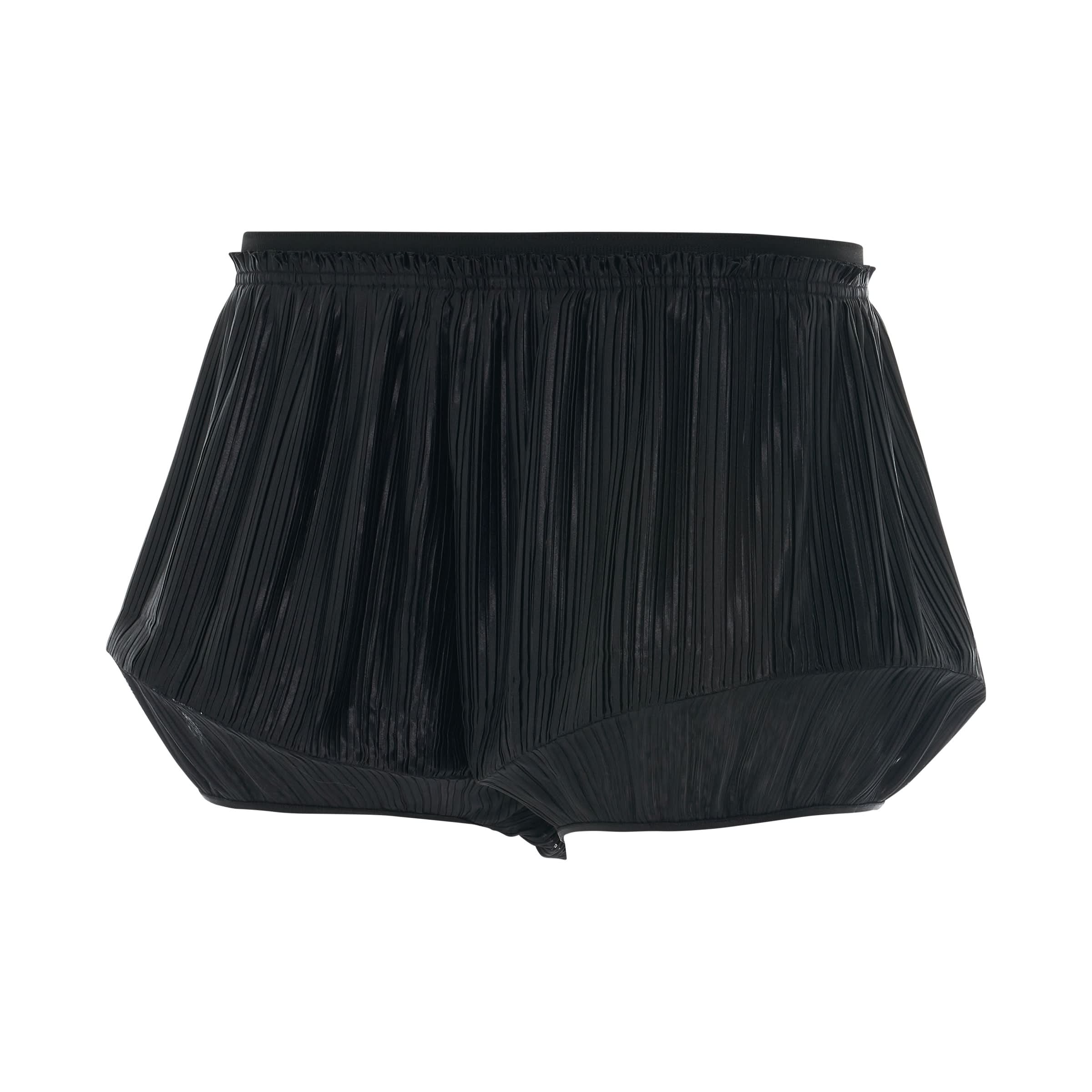 GIVENCHY Pleated Structured Shorts in Black Product Photo from MARAIS