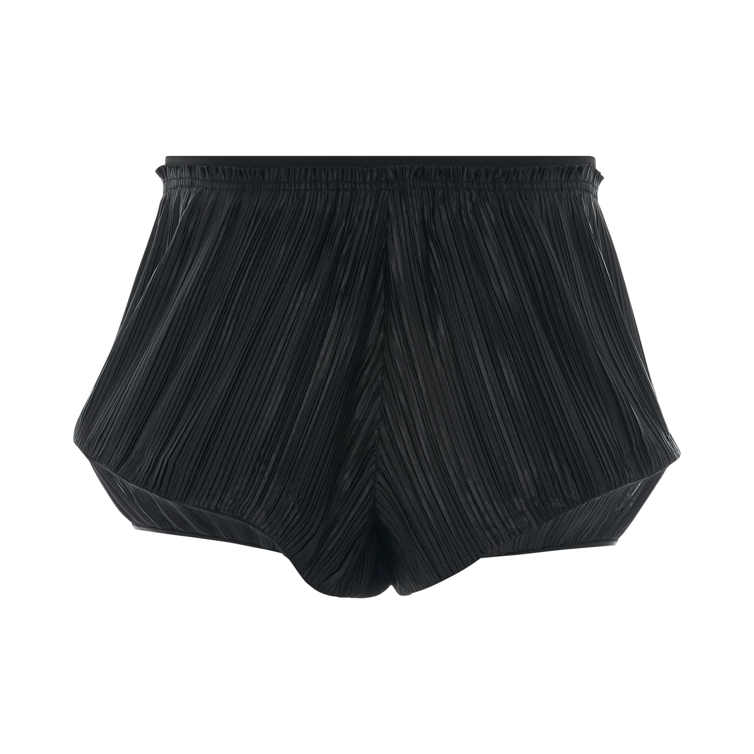 GIVENCHY Pleated Structured Shorts in Black Full Reference from MARAIS