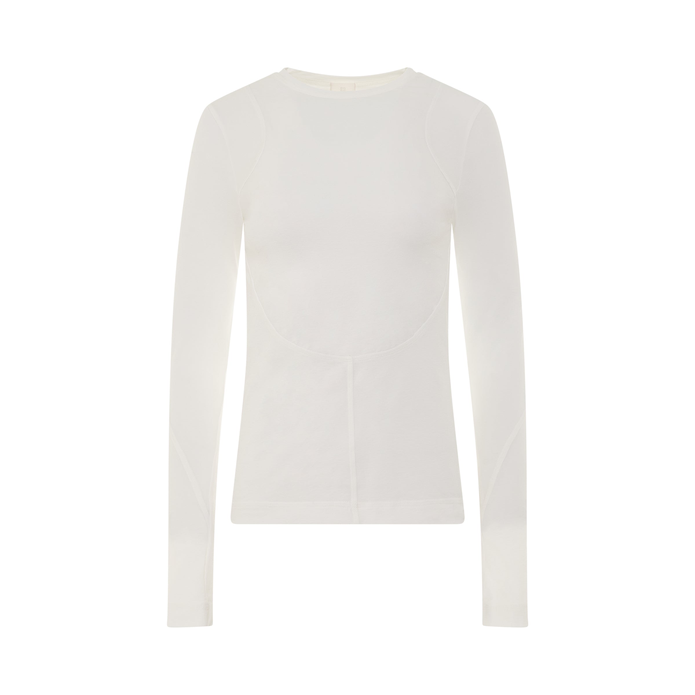 Structured Panel Top in White