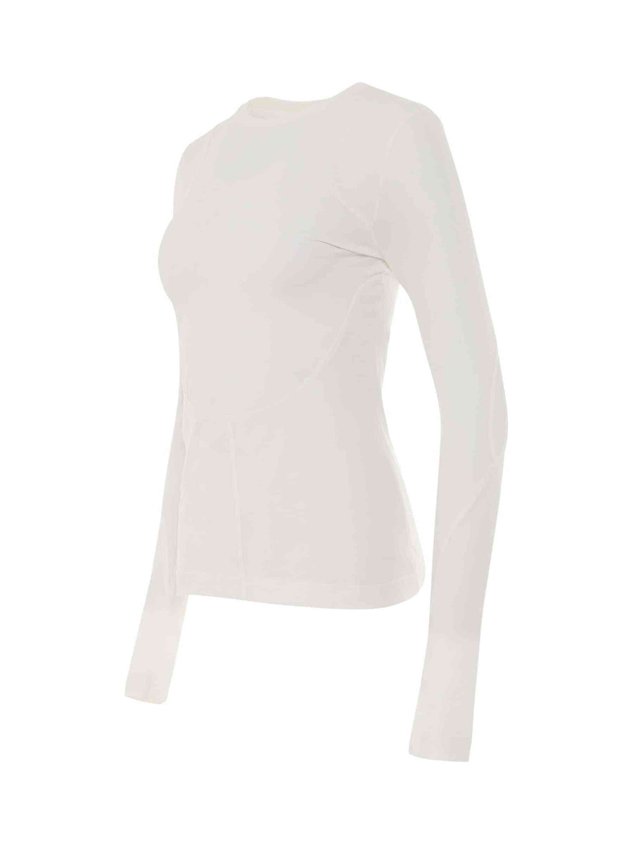 Structured Panel Top in White