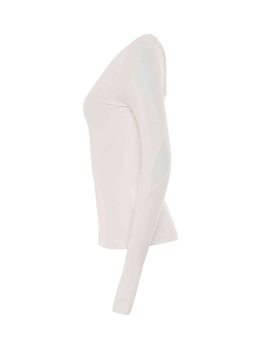 Structured Panel Top in White