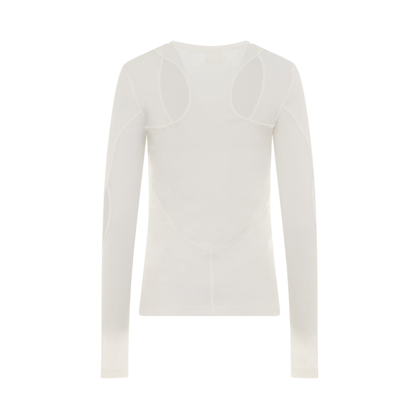 Structured Panel Top in White