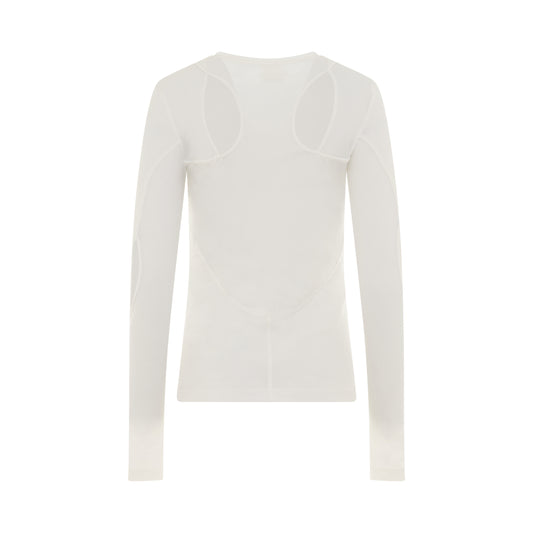 Structured Panel Top in White