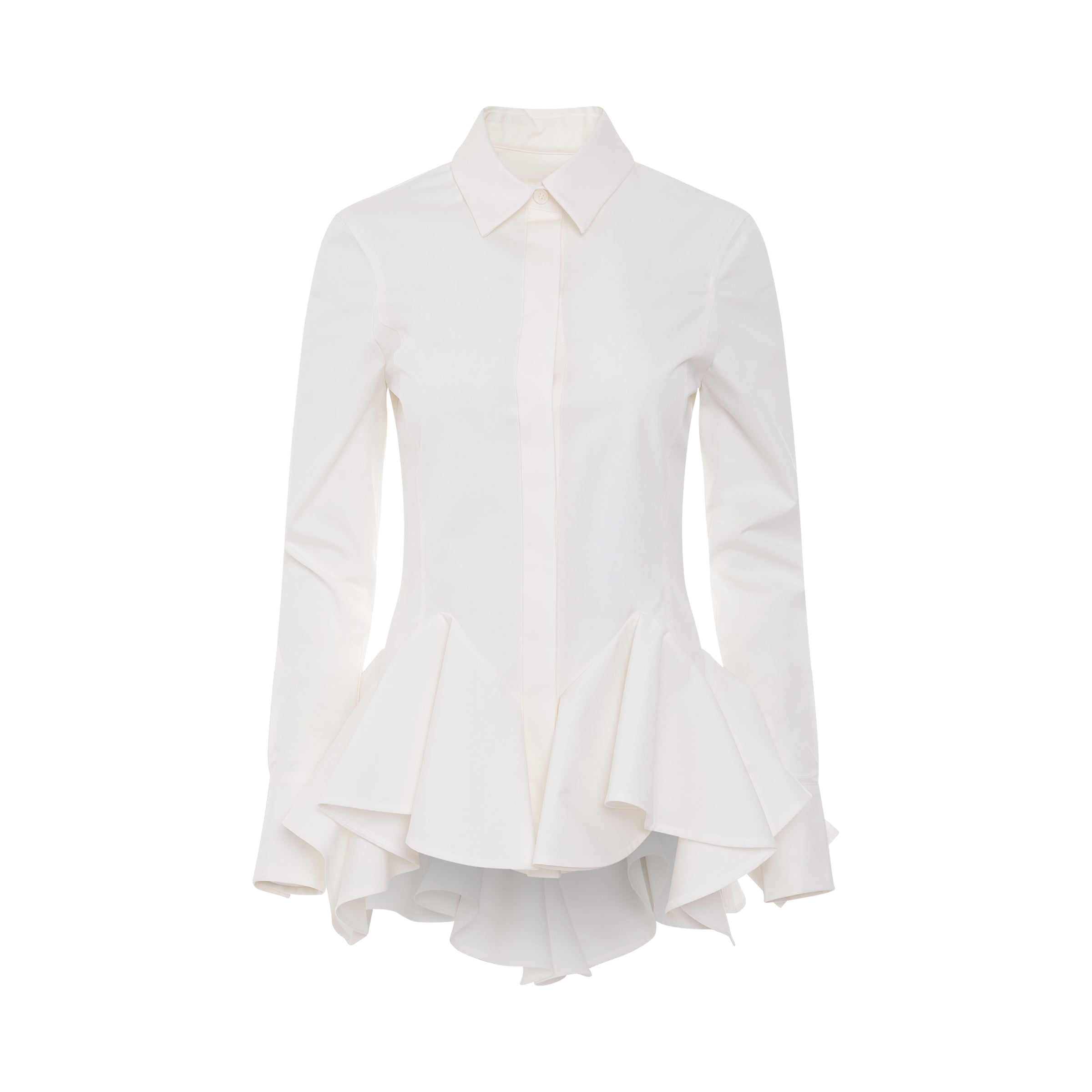 Structured Shirt in White