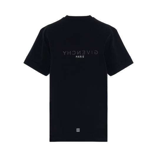 Reverse Logo Classic Fit T-Shirt in Black