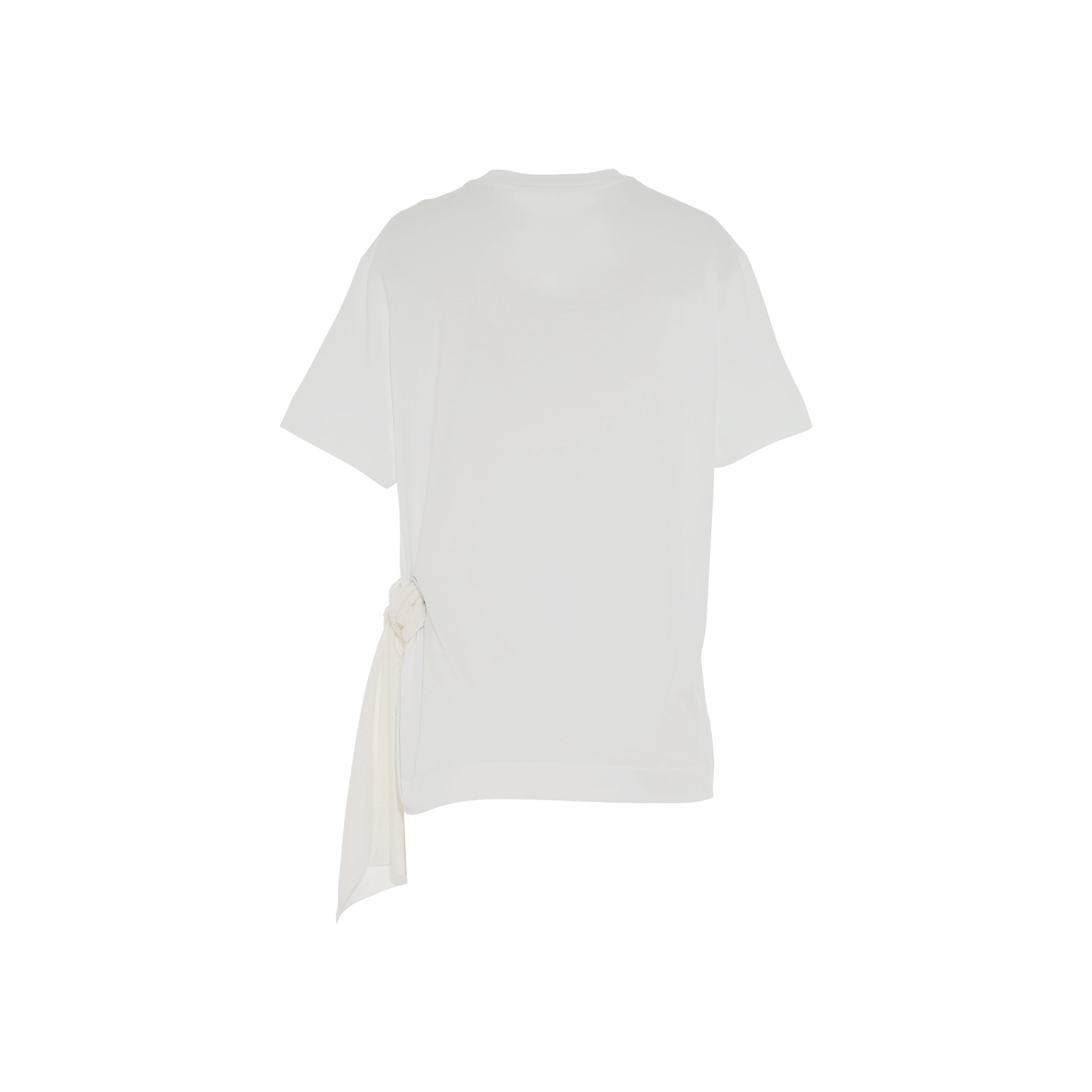 Side Scarf T-Shirt in White