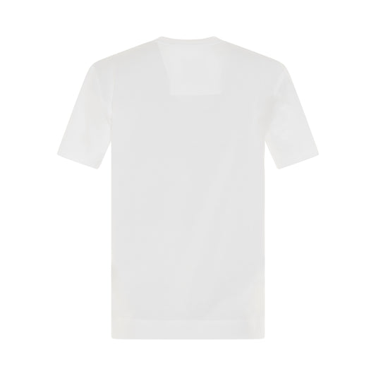 College Logo Slim Fit T-Shirt in White