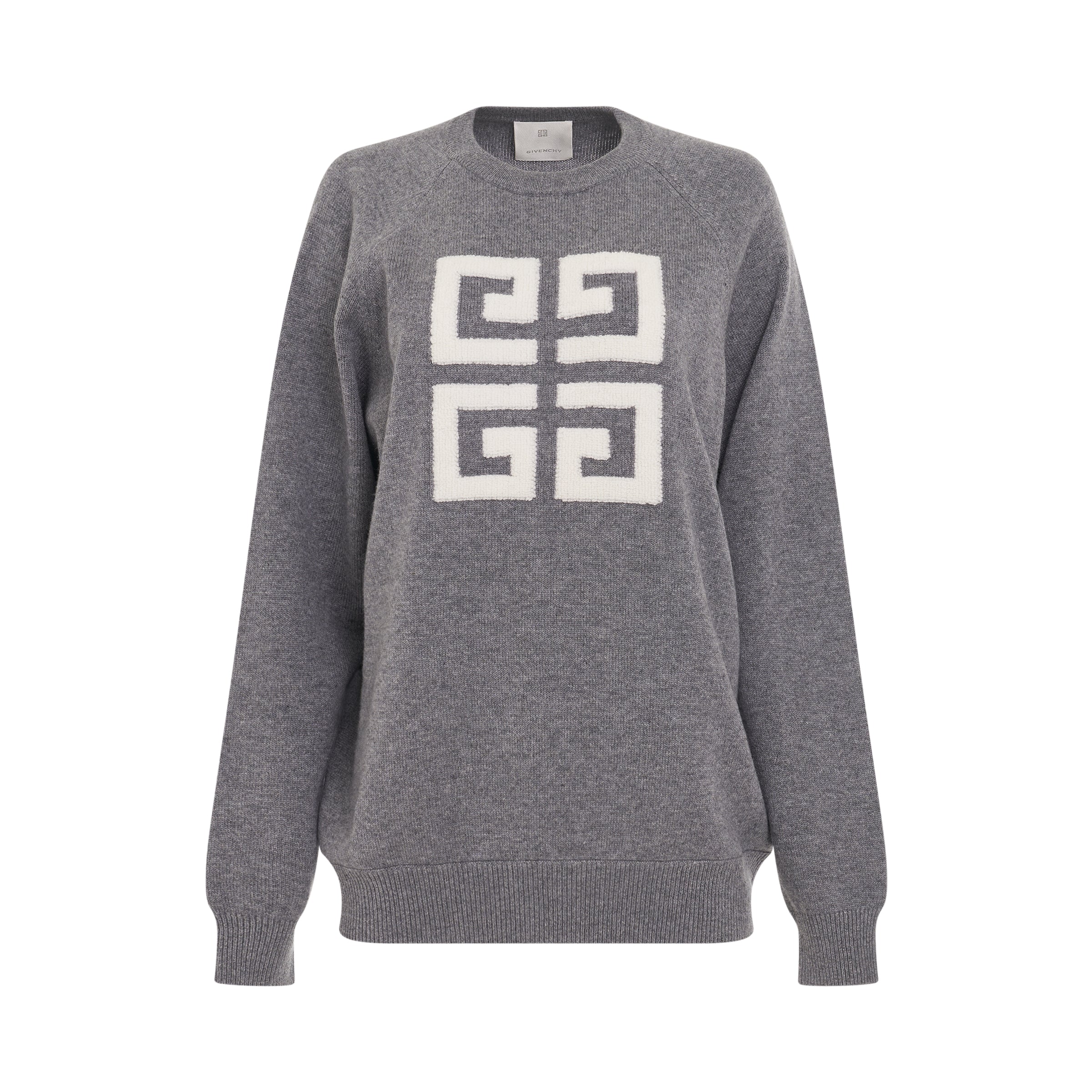 GIVENCHY 4G Logo Cashmere Sweater in Grey – MARAIS