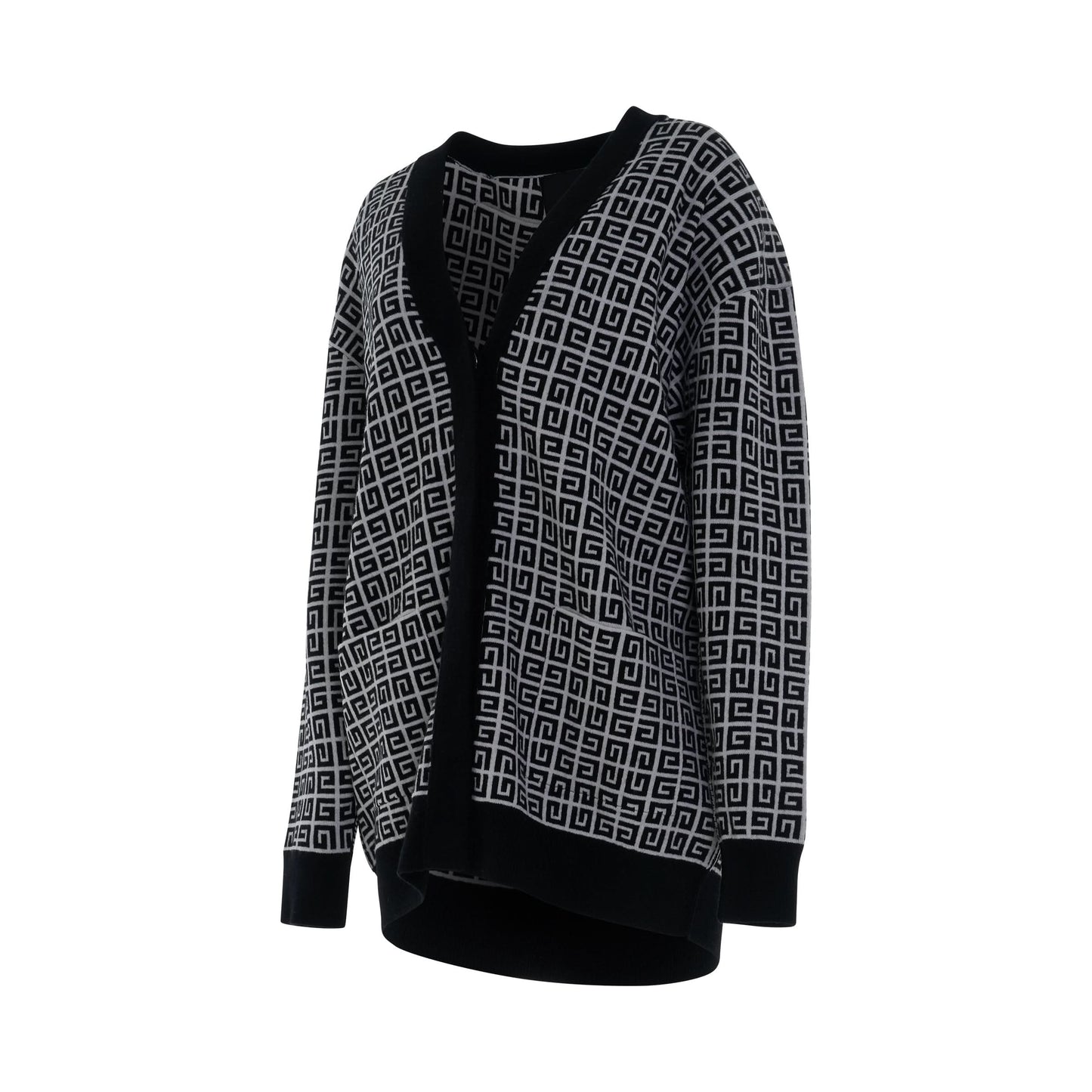 Long Cashmere Cardigan in White