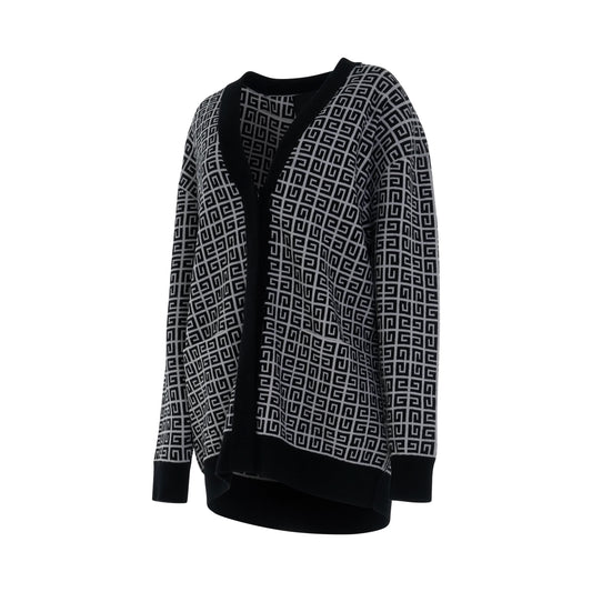 Long Cashmere Cardigan in White