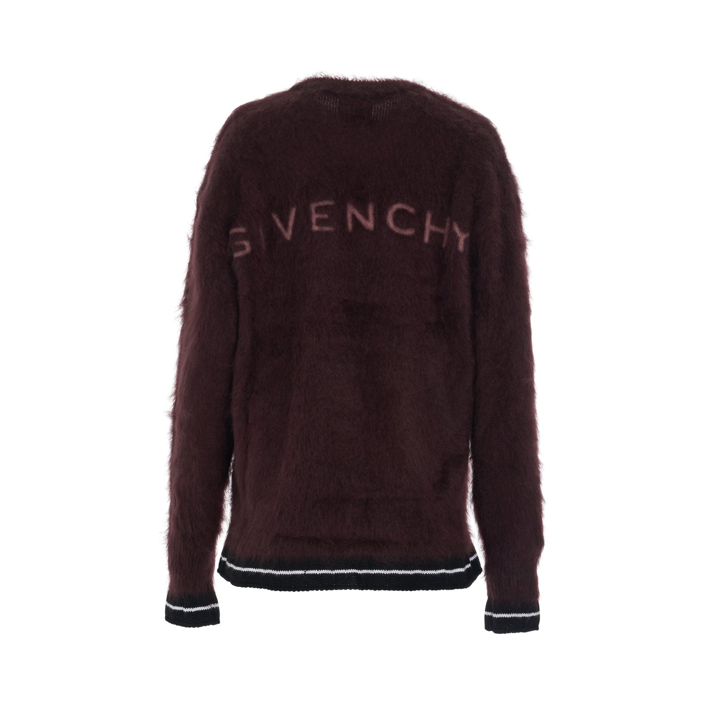 Logo Back Knit Sweater in Brown