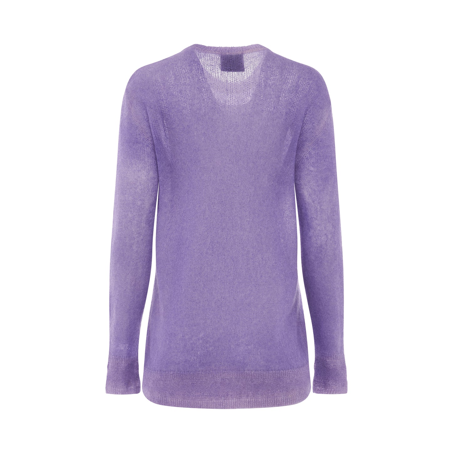 Mixmat Crew Neck Print Sweater in Mauve