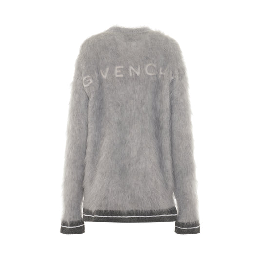 4G Logo Knit Sweater in Light Grey