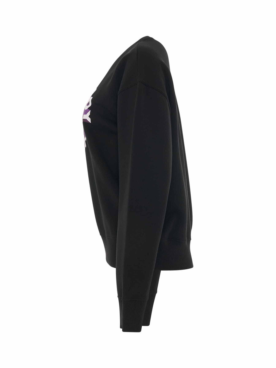 BSTROY Circle Logo Sweatshirt in Black