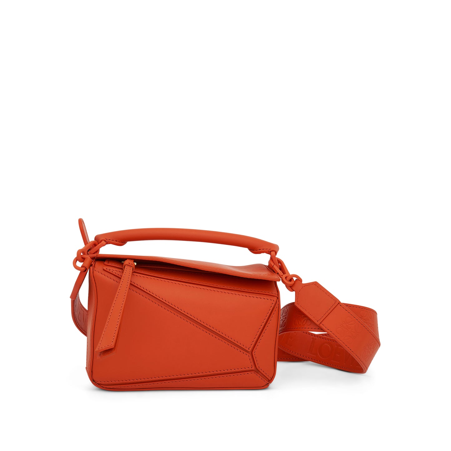 Loewe Puzzle Spray Bag in Orange Sunset