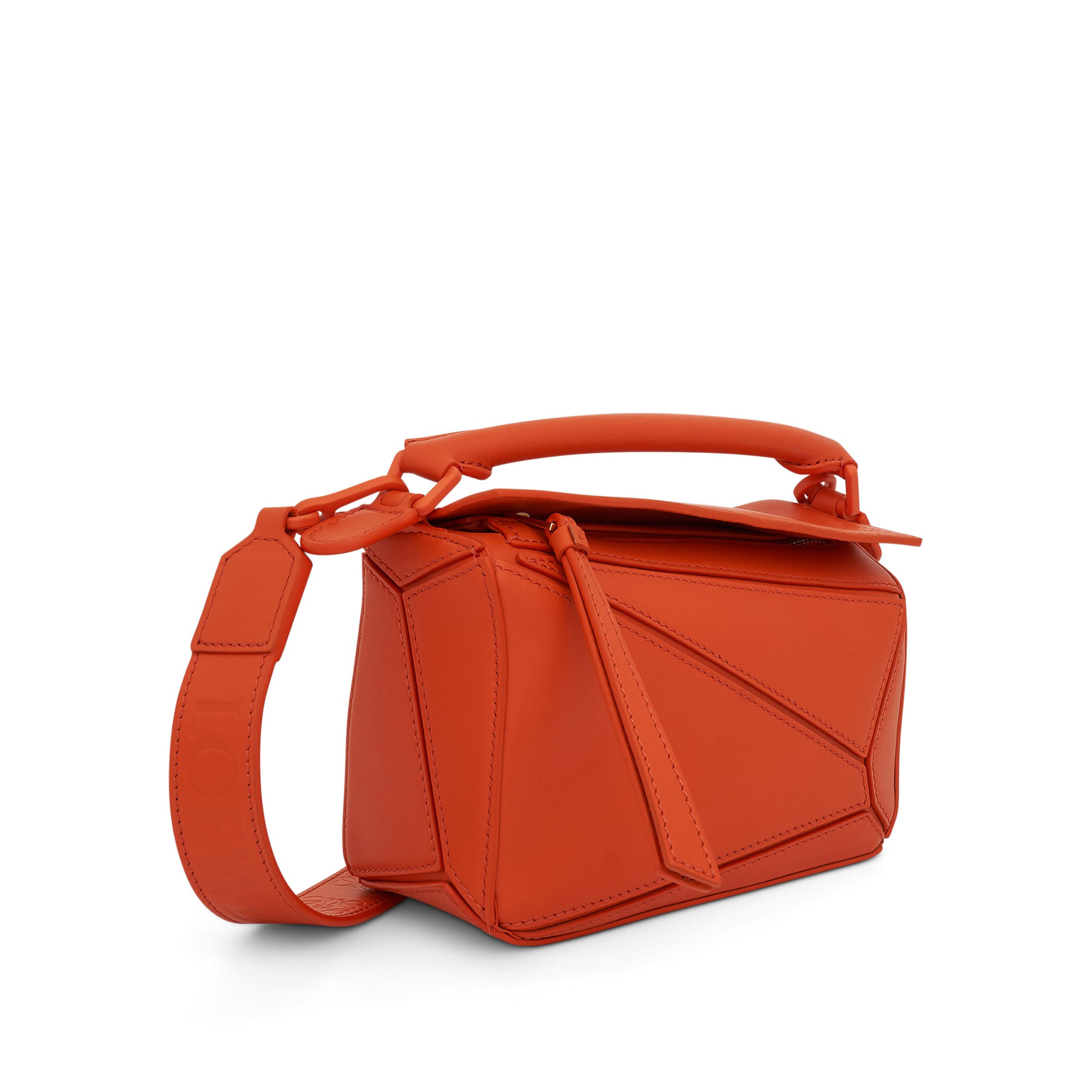 Loewe Puzzle Spray Bag in Orange Sunset