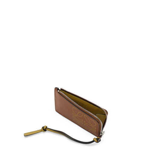 Brand Coin Cardholder in Classic Calfskin in Tan