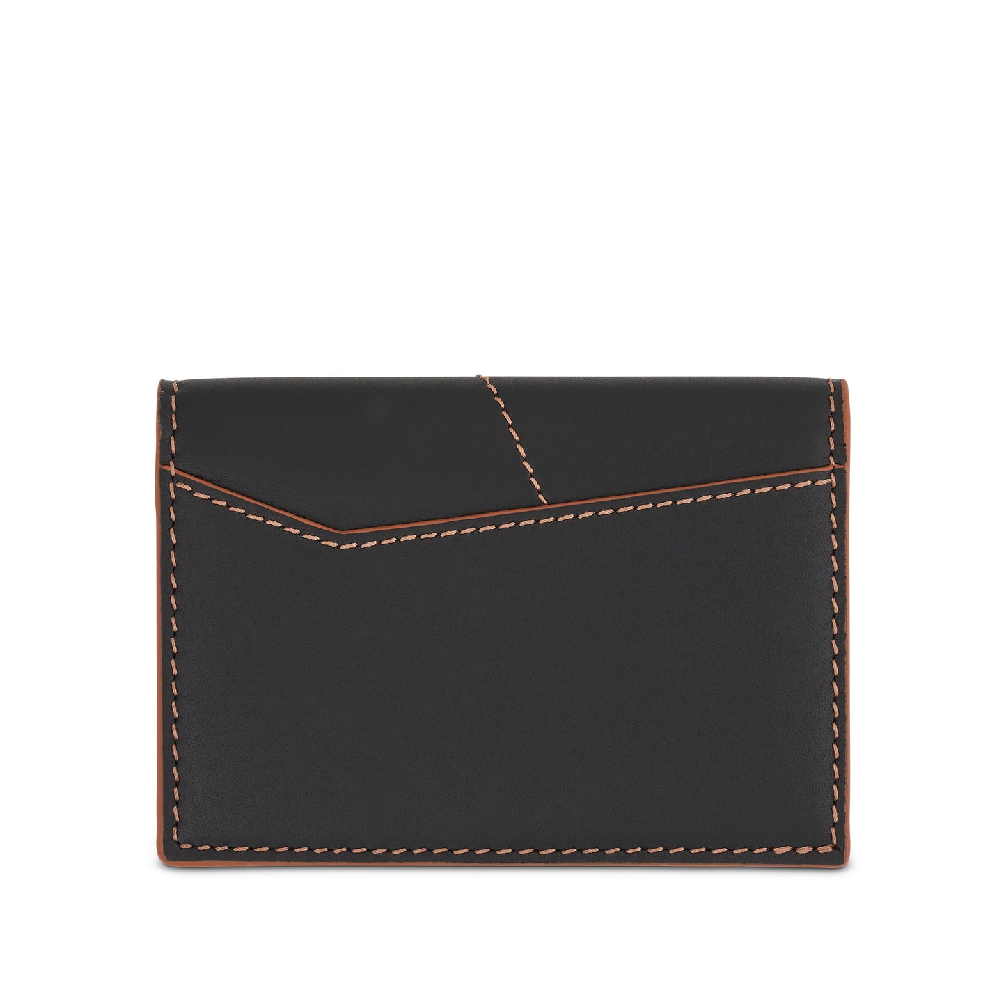 Puzzle Stitches Bifold Cardholder in Black