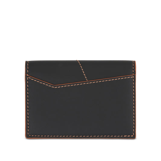 Puzzle Stitches Bifold Cardholder in Black