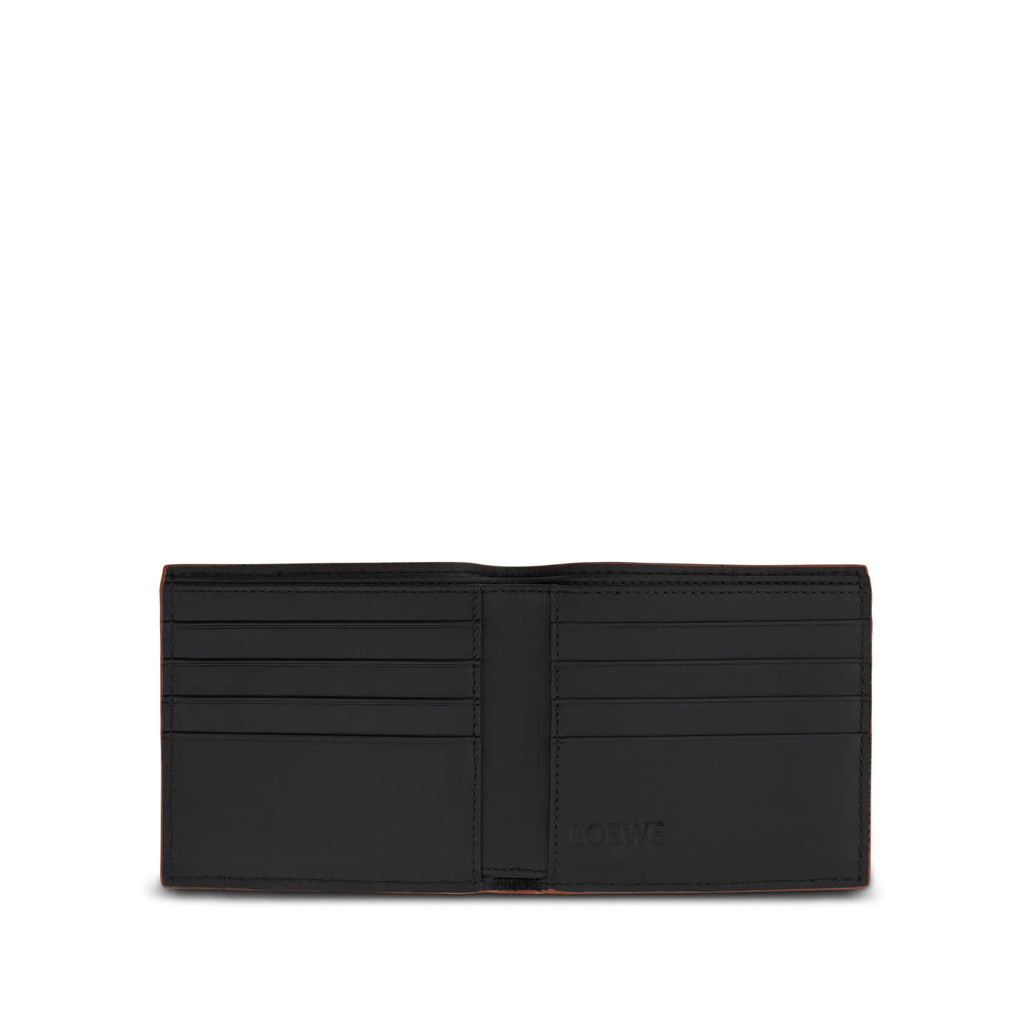 Puzzle Stitches Bifold Wallet in Black