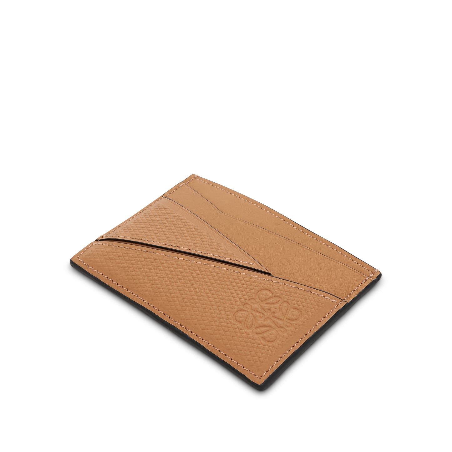 Puzzle Plain Cardholder in Diamond Calfskin in Warm Desert