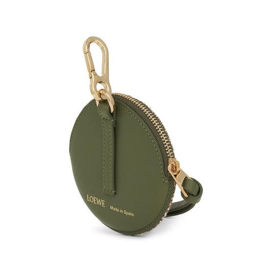 Cookie Charm in Anagram Jacquard and Calfskin in Green