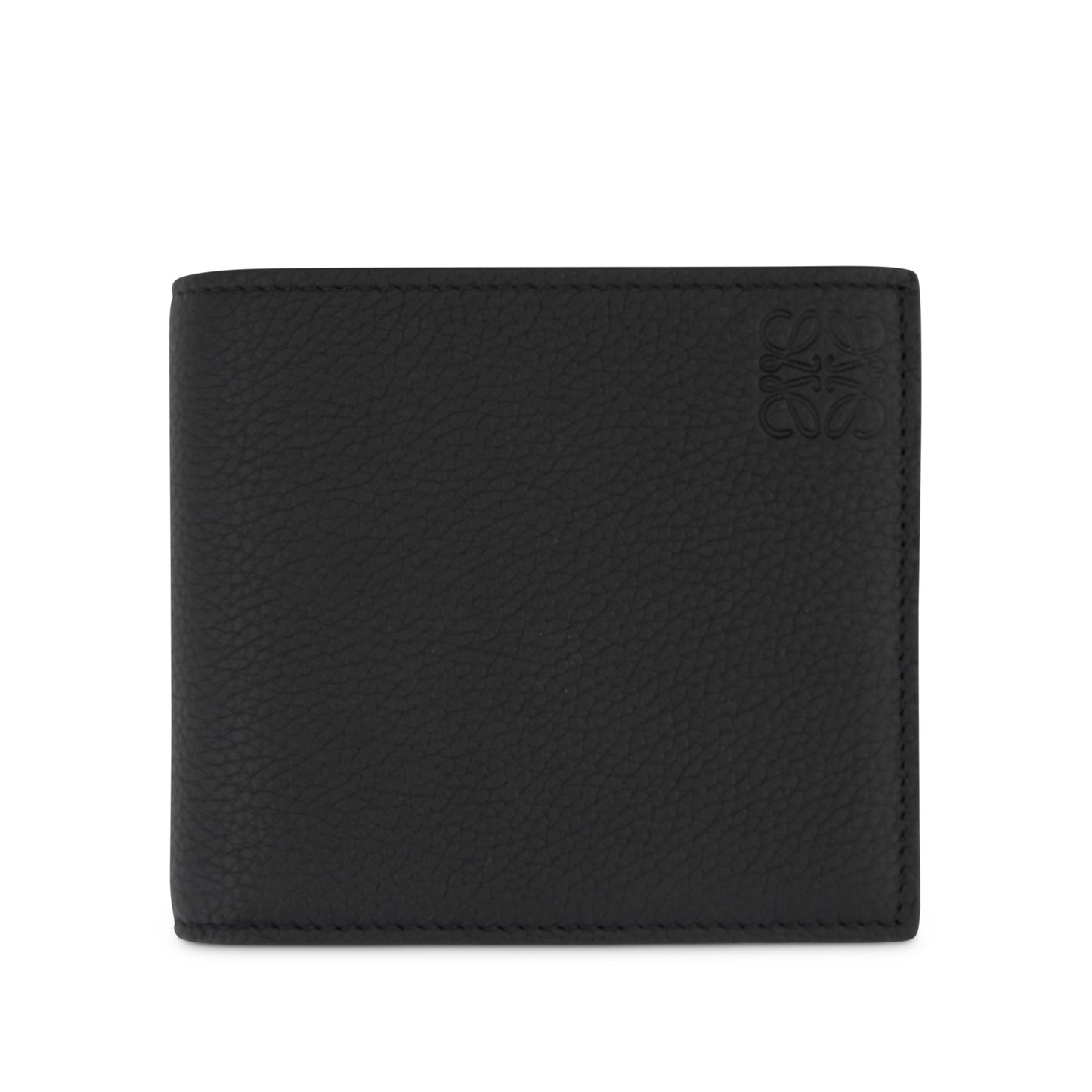 Bifold Wallet in Soft Grained Calfskin in Black