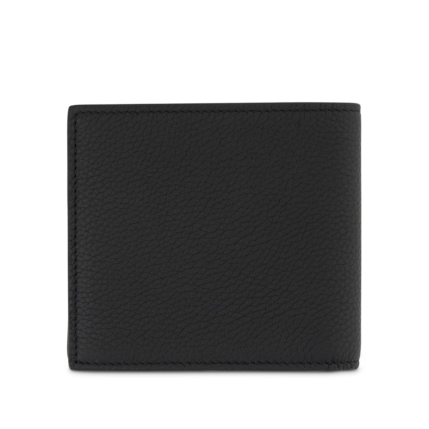 Bifold Wallet in Soft Grained Calfskin in Black