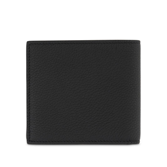 Bifold Wallet in Soft Grained Calfskin in Black