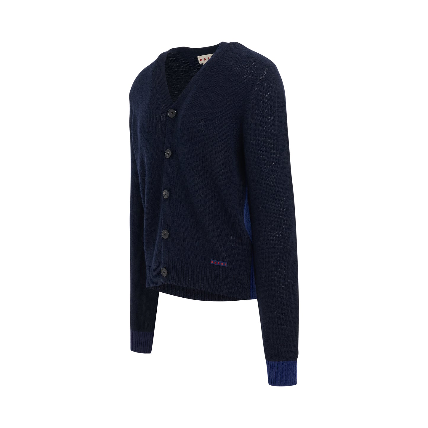 5 Button Knit Cardigan in Ultramarine