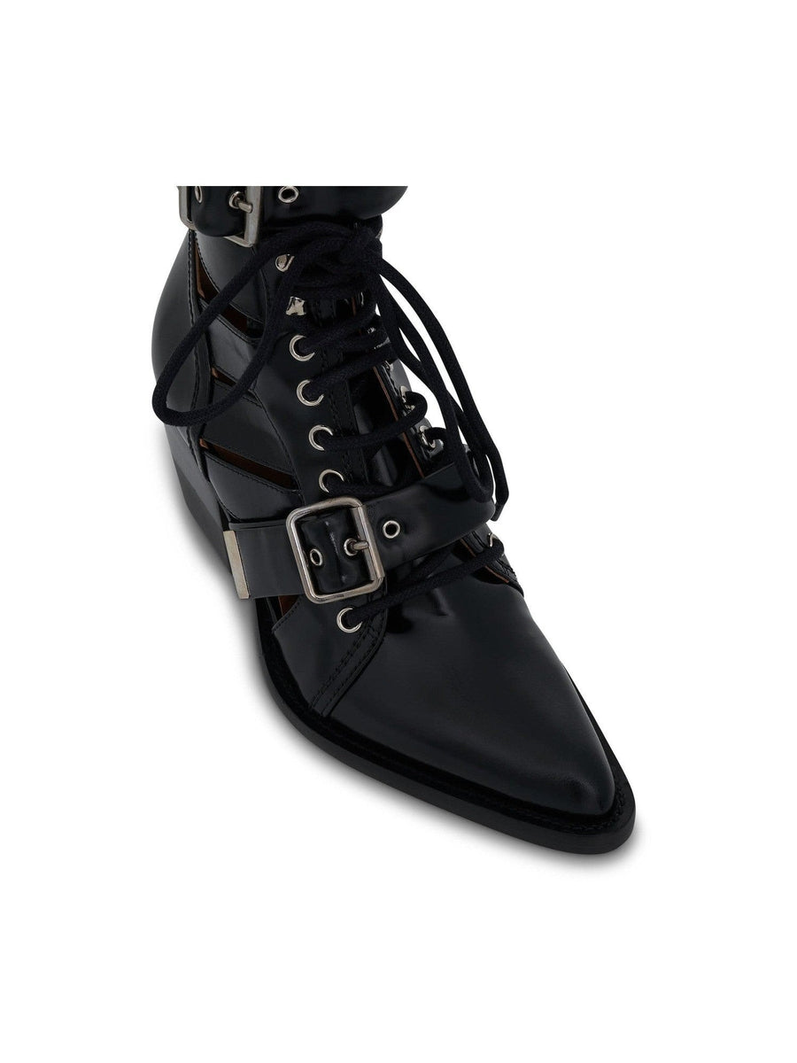 Rylee Boot in Black Back View | CHLOE