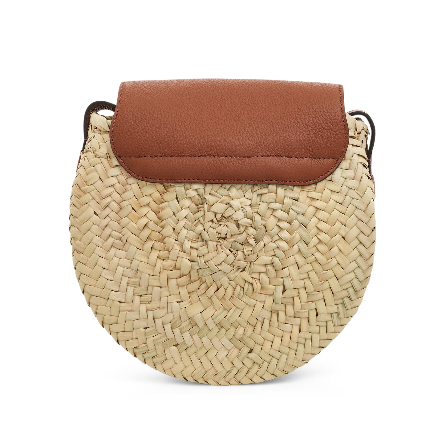 Small Marcie Crossbody Basket Bag in Tan