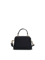 Mini Tess Day Bag in Grained & Shiny Calfskin in Black